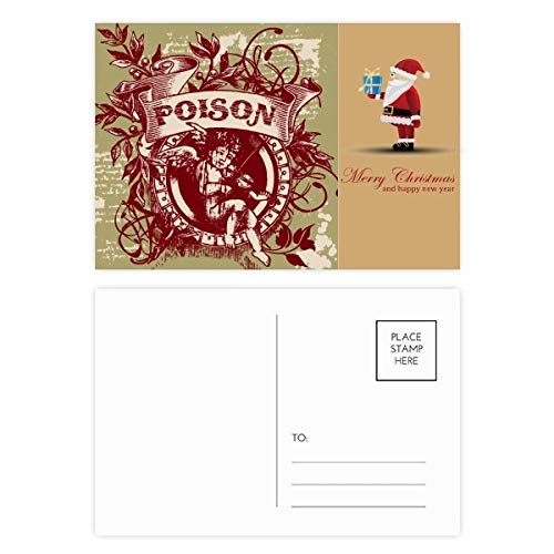 Cartes postales Père Noël vintage avec design Danger Enfant Religion en lot de 20 pièces