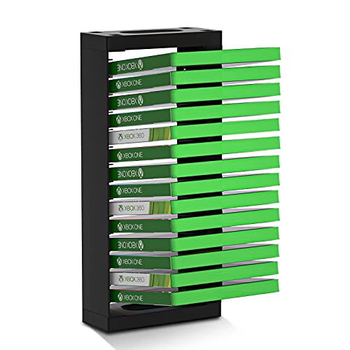 Echzove Xbox Game Case Storage Wall Mount, Xbox One Game Holder Wall Mount Compatible With Xbox Series X/S Games Ps5 Ps4 Games (Up To 14 Game Boxes) #TOP3