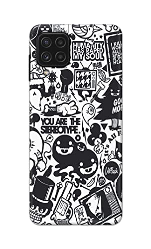 Image of Printed Hard Back Cover Case for Samsung Galaxy A22 4G Back Cover (Mixed Cartoon) -1302