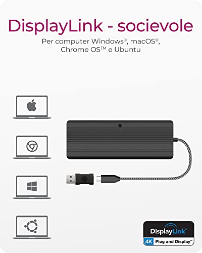 ICY BOX Docking Station USB-C (12-in-1) con 2x