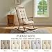 Codi Rocking Chair Cushions, Water Resistant Glider Rocker Replacement Cushion Set for Patio Porch Garden - Fits Most Standard Rockers, Beige 1PK