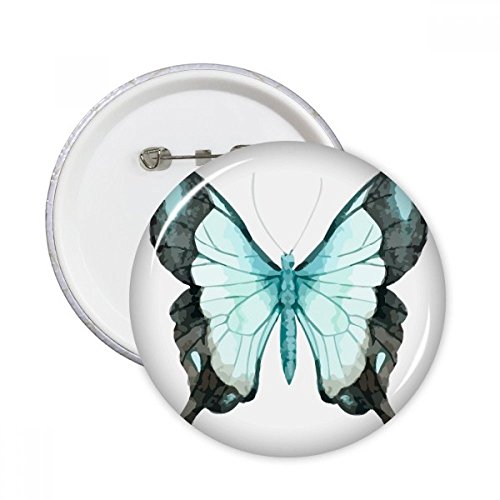 Pins bleu wings papillon badge rond multicolore taille L haute visibilité