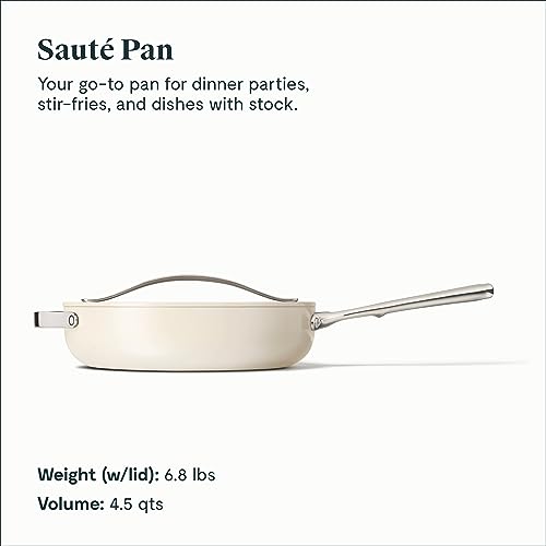 Caraway-Nonstick-Ceramic-Saute-Pan-with-Lid-45-qt-118-Non-Toxic-PTFE-PFOA-Free-Oven-Safe-Compatible-with-All-Stovetops-Gas-Electric-Induction-Cream