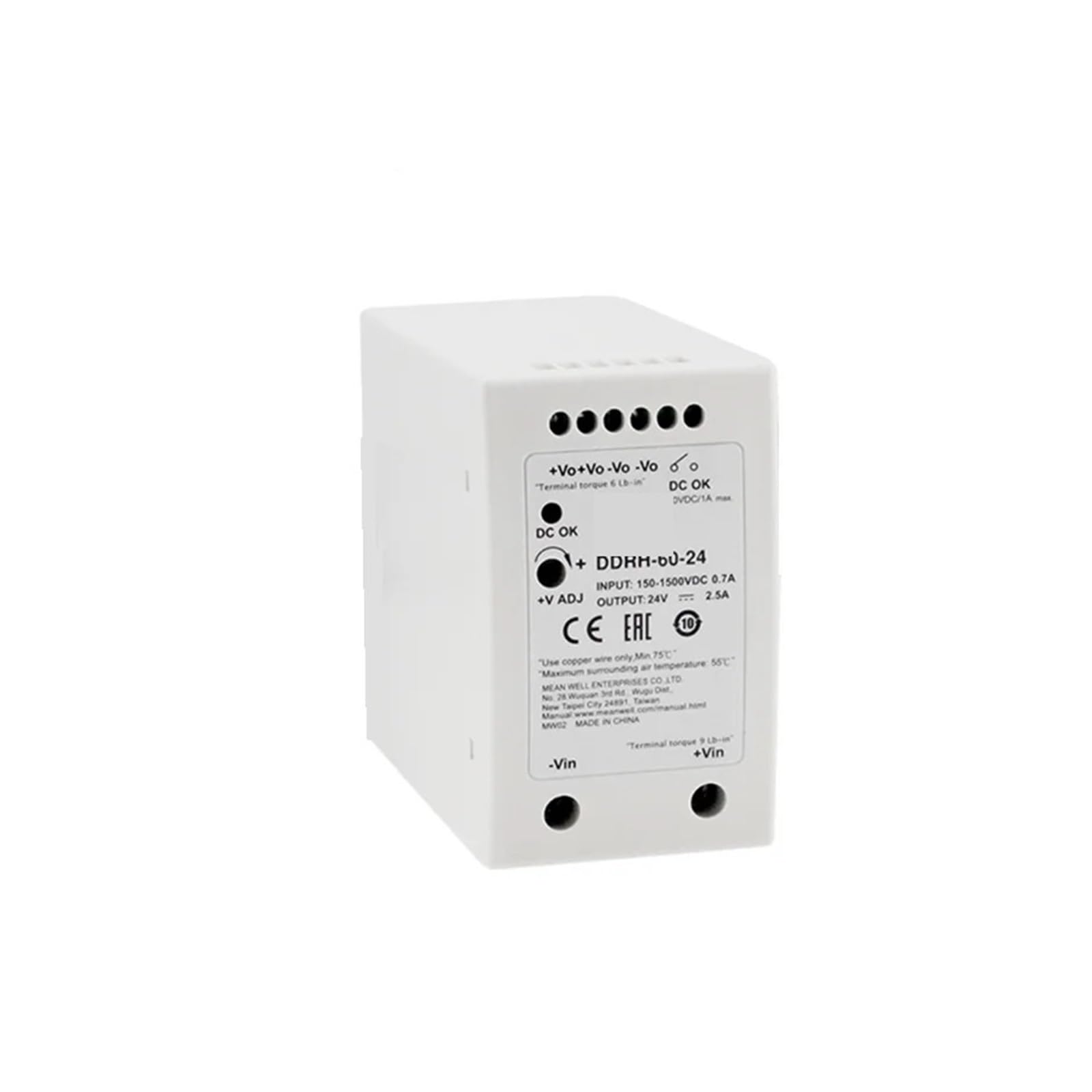 Convertisseur CC-CC 60W DDRH-60-5 solution contre surtensions photovoltaïques