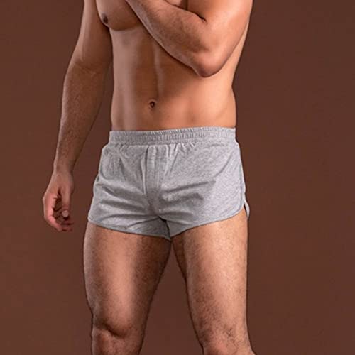 JEsilunmaMY Mens Loose Cotton Sleep Boxer Shorts Elastic Waist Knit Lounge Boxers Plus Size Relaxed Fit Stretch Boxer Shorts3