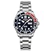 Produktbild Rotary Super 7 Scuba Pepsi Automatikuhr, marineblaues Zifferblatt, silbernes Edelstahl-Armband, Herrenuhr S7S004B