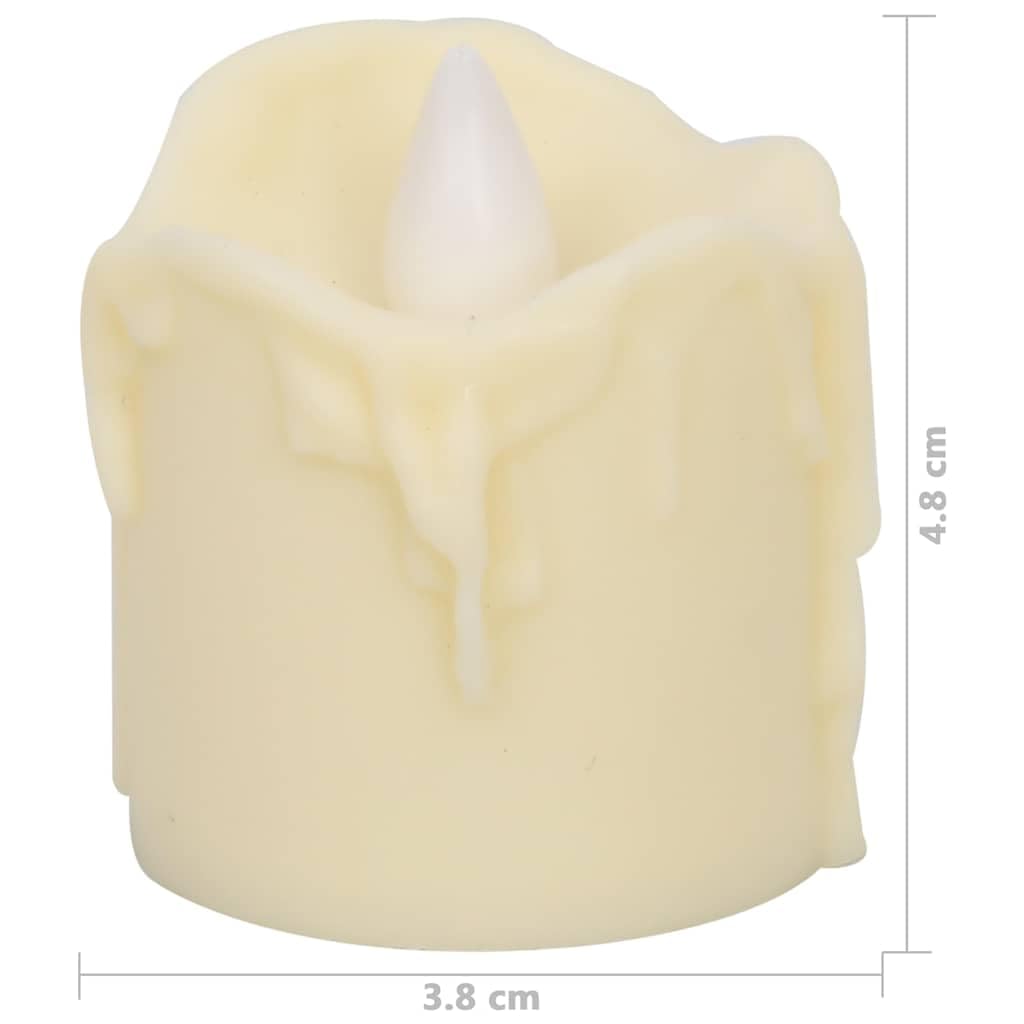 Home Tools Lot de 24 bougies chauffe-plat électriques LED sans flamme Blanc chaud