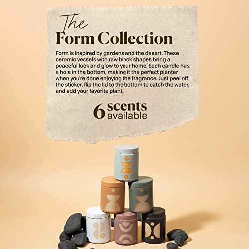 Paddywax Form Artisan Hand-Poured Scented Candle, 12-Ounce, Wild Fig & Vetiver #TOP4