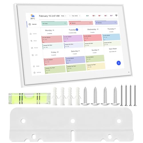 Titelogic Wall Mount Bracket for Skylight Calendar 15 Inch 1st Gen (NOT Compatible with Calendar 2) Heavy Duty Metal Skylight Accessories with Level & Dual Mounting Kit
