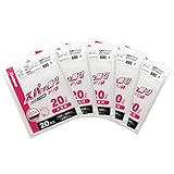 ストリックスデザイン ゴミ袋 スパッと開く! ポリ袋 20L 20枚×5個セット 半透明 エンボス加工 開けやすく取り出しやすい SA-064