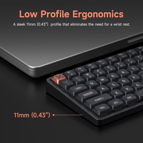 Image of IQUNIX Magi96 Low Profile Wireless Mechanical Keyboard - Full 100-Key Layout, Hot-Swappable, RGB Backlit, Full Aluminum, VIA Customizable, Mac /Windows /Linux, Tri-Mode