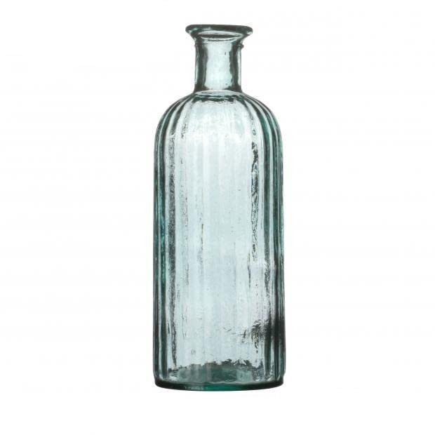 NATURAL LIVING Sahara Column Vase 2.5 L Recycled Glass Diameter 13 cm x Height 34 cm