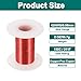 MECCANIXITY 42 AWG Magnet Wire, 42 Gauge Enameled Copper Wires 2 oz Magnetic Coil Wire for Transformer Motor Electric, F Grade 311 Fahrenheit (155 Celsius), Red,White