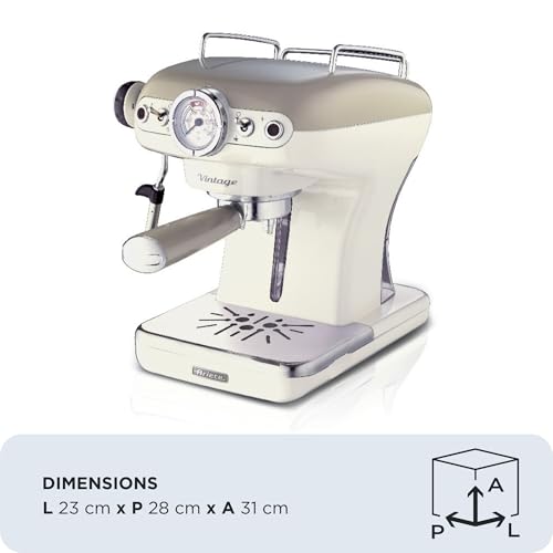 Ariete 1389 Vintage Machine à café avec buse vapeur 'Cappuccino' 15 bar - vue 6