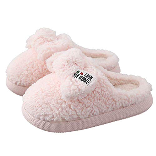 Chaussons d'hiver en fausse fourrure rose SHUTUP.DANCE pour femme, taille 37.5-38