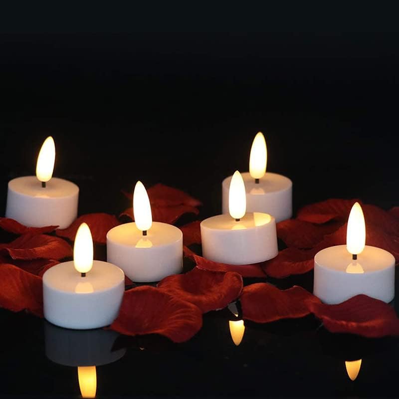 LED Tea Light Flameless Candles Flicker with Timer (6 Hours on and 18