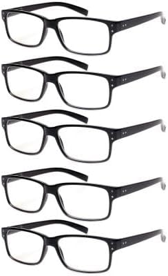 NORPERWISReading Glasses 5 Pairs Quality Readers Spring Hinge Glasses for Reading for Men and Women
