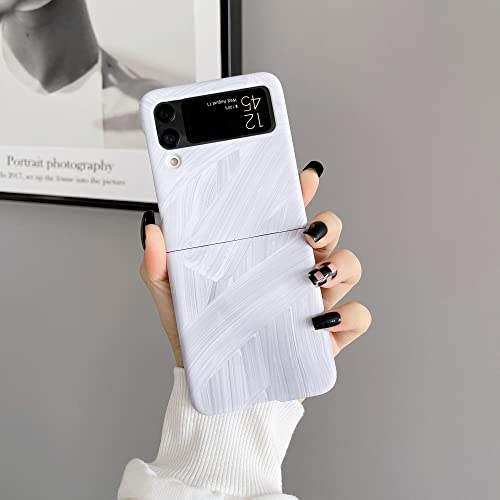 Coque Galaxy Z Flip 4 blanche protection rigide fine pour Samsung Z Flip 3 5G antichoc