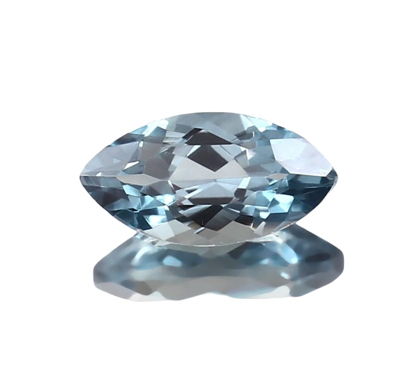 Tourmaline indicolite précieuse 14x7 mm, cadeau idéal pour création de bijou
