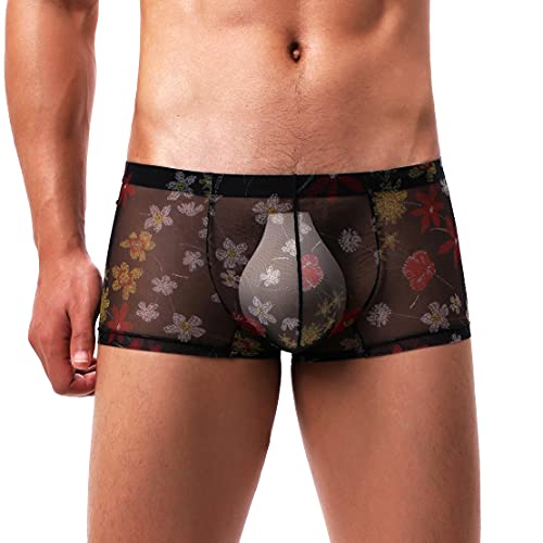 Men's Boxer Briefs Breathable Underwear Low Rise Print Valentines Boxers2