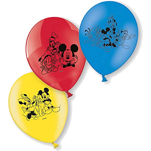 Générique Balões de látex (6 unidades), design de Mickey Mouse