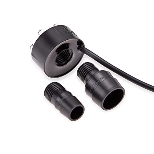 CLGarden LED Ring Quellsteinbeleuchtung Set weiß für Springbrunnen inkl. 12V Netzteil Trafo Gartenbrunnen