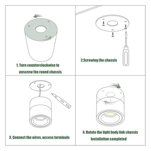 Focos LED de 5W para techo y decoración moderna del hogar 7