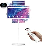 OFD 32" Portable Smart TV FHD 1080P IPS Touchscreen,Running Android 15 OS,EDLA-Certified,Portable TV on Wheels,Built-in Battery and 6+128GB Storage,5MP Webcam,10W Speakers,Voice Remote,Full Rotation