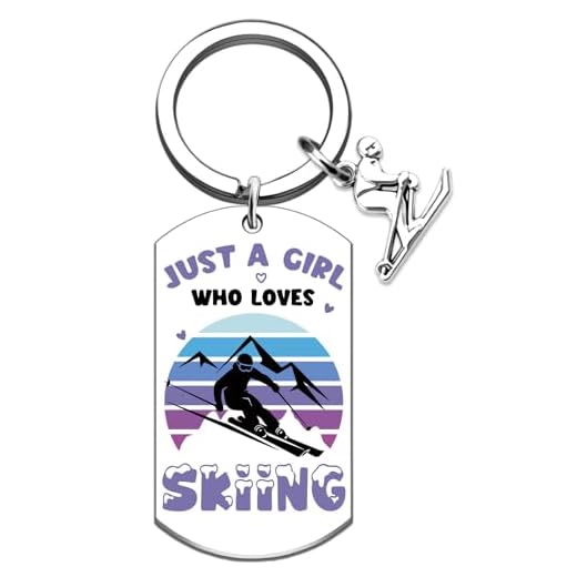 SOJUWEL Ski Gifts for Women Snowboarding Gifts Keychains Ski Accessories for Women Daughter Sister Friend Girl Skier Lover Birthday Christmas Stocking Stuffers for Skiers Cute Sking Stuff Keyring
