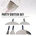 aqxreight 5Pcs Putty Cutter Set Stainless Steel Taping Cutter Set for Construction Site Home Decoration 2 4 10 12 14in 4 10 14 All Variety Putty SetStainless Steel