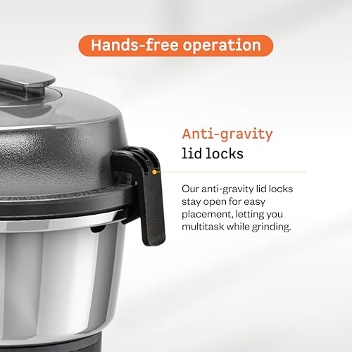Image of Atomberg 0.5L Chutney Jar | Compatible with all Atomberg Mixer Grinders | Anti-Gravity Lid Locks for Hands-Free Operation | Ideal for Chutney and Dips