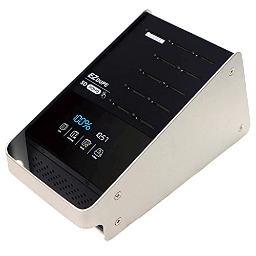 EZ Dupe 1 to 10 SD Duplicator with Touch Screen - Multiple MicroSD TF Card/Micro Secure Digital Flash Drive Copier SDHC SDXC Memory Card (SOHO Series) - Thumbnail 3