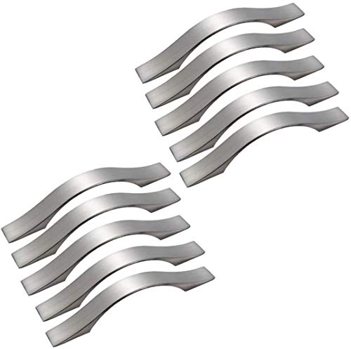 MARGUERAS 10 Stück Griffe für Küchenschränke 96mm-Küchengriffe Edelstahl Gebürstet Schubladengriffe Türgriffe Küche Möbelgriffe Türgriff Schubladengriffe Cover