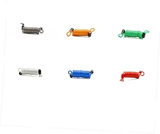 Cabilock 6 Piezas Cuerda de Alerta Antirrobo de Inoxidable Resistente y Portátil Expandible Actividades al Aire Camping Senderismo Bicicleta Color Negro Verde Rojo