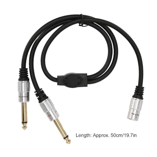 Cable divisor 3.5mm hembra a doble 6.35mm macho miniatura 2