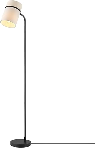 Miniatura 12 de GLOBE Electric 65787 Kinsley - Lámpara de pie de 65 pulgadas, latón mate, malla metálica sobre pantalla de algodón Latón mate, Kinsley,Latón,