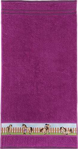 Erwin Müller Kinder-Handtuch Frottier Fuchsia Größe 50x100 cm - mit...