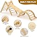 SoBigFeiji 7 in 1 Pikler Triangle Set for Kids' Early Learning, Wooden Montessori Foldable Toddler Climbing Toys Set with Arch, Ramp, and Climbing Triangle | Indoor Outdoor Playground Climbing Toys