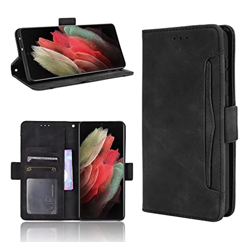 FTRONGRT Compatibles para Huawei P50 Pocket Funda, PU Cuero Flip Folio Carcasa, Cierre Magnético, Stand Función, Ranura de Tarjeta, Case para Huawei P50 Pocket. (Negro)