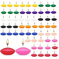 HA BIN 60 Stücke Schwimmkerzen, 3.8 cm, Schmücken Schwimmkerzen, für Hochzeiten, romantische Nächte, Junggesellinnenabschiede, Dekorationen (10 Farben)
