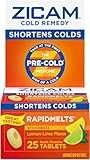 Zicam Cold Remedy RapidMelts Lemon-Lime Flavor - 25 Ct., Pack of 5