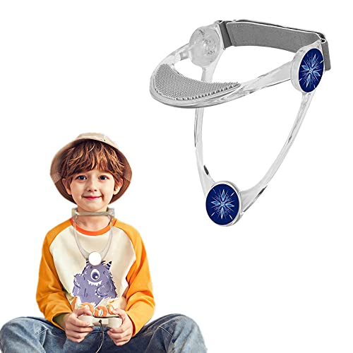 YGMXZL Collare cervicale,Neck Correct,Dispositivo di trazione del collo regolabile 360°,correzione della postura del collo per alleviare il dolore al collo (Bambini trasparente)
