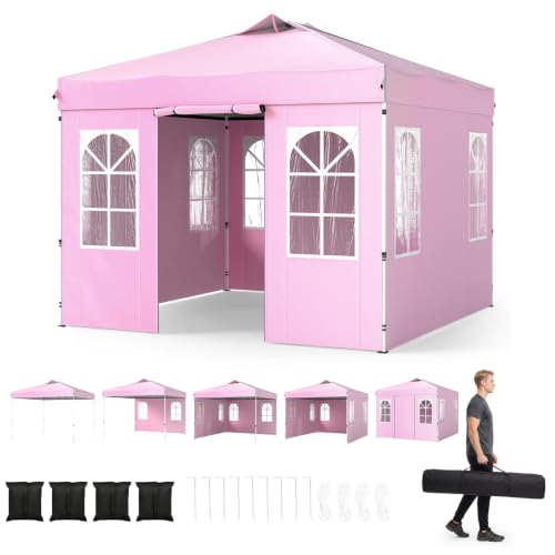 Image of Tangkula 10x10 FT Pop Up Canopy with Center Lock