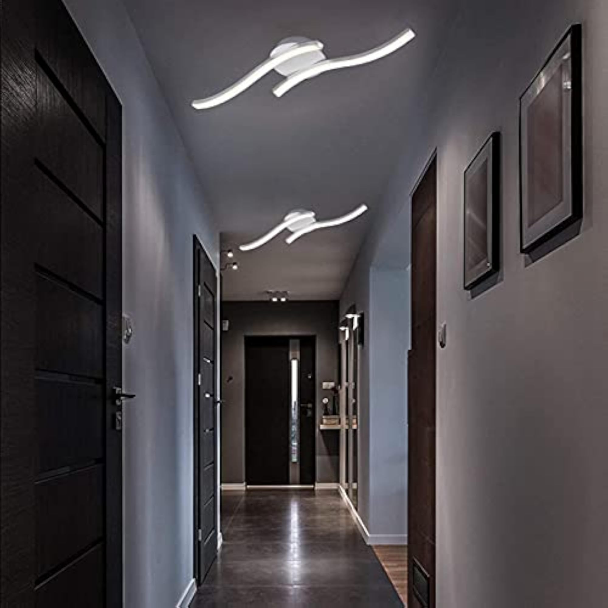 Simple Design Ceiling Lamp, Curved Light for Decoration
