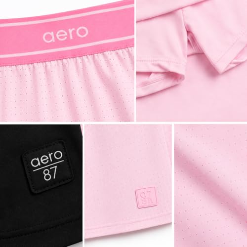 AEROPOSTALE Girls 2 Pack Jersey Scooter Skort, Inner Gym Tennis Golf Shorts