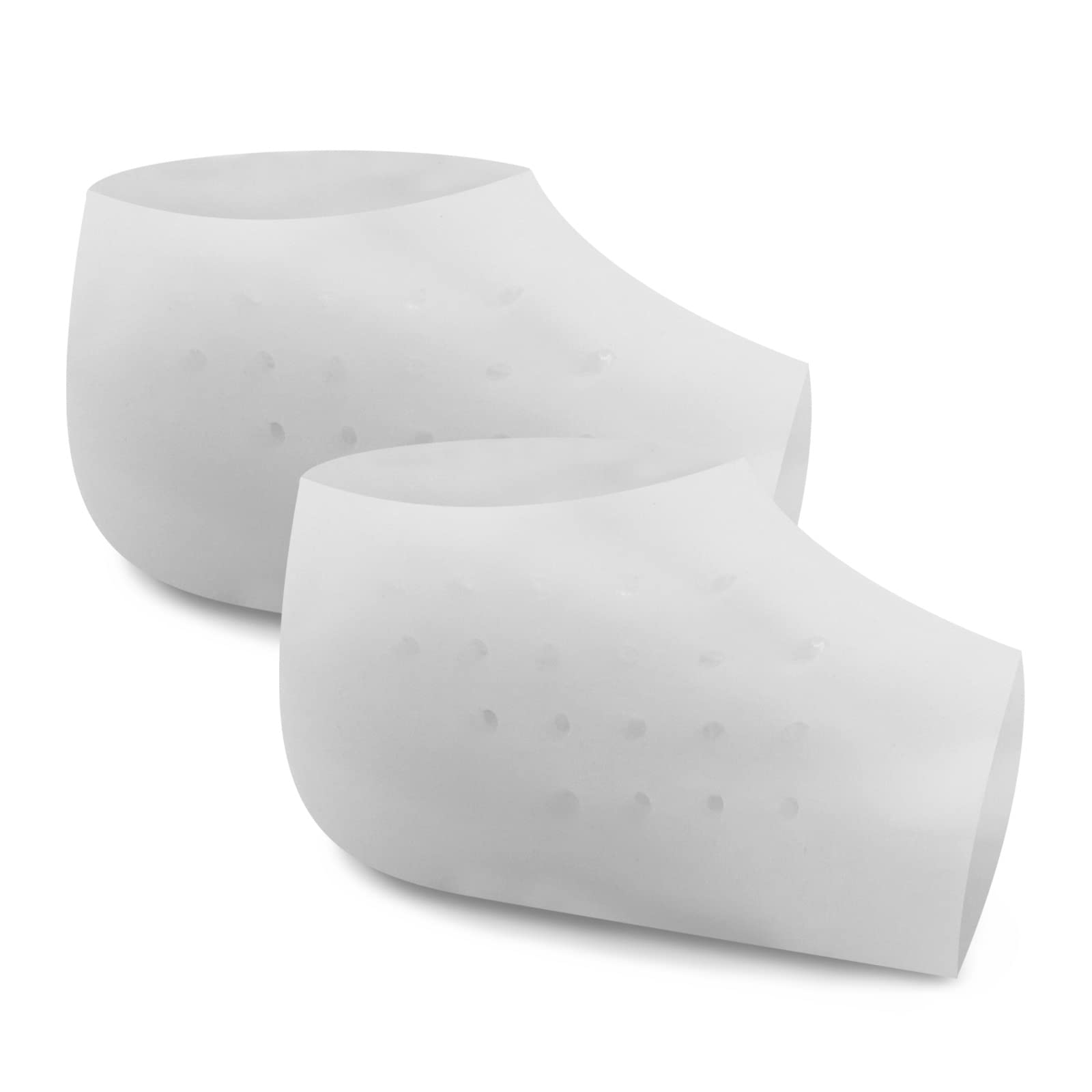 Thatyro Invisible Height Increased Insoles, Rubber Soft Height Increase Gel Sleeves, Unisex Invisible Inner Heightening Insole, Invisible Heel Protectors for Women Men Size 33-46 (5cm, White)