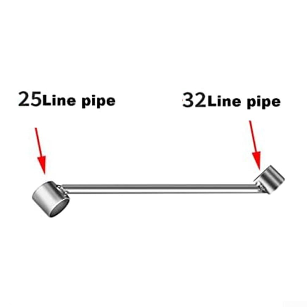 Esta dobladora de Tubos Manual con Resorte y Alambre es una Herramienta para Doblar Tubos de conductos de Agua de 16 mm a 32 mm, Equipo de fontanería metálica para Trabajos de construcción y