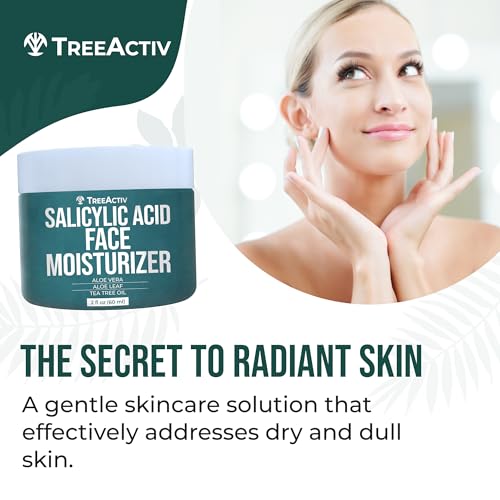 TreeActiv Acne Eliminating Face Cream | Tea Tree Moisturizing Formula for Balanced, Fresh-Looking Skin | Suitable for Sensitive Skin | For Adults and Teens | 2 fl oz