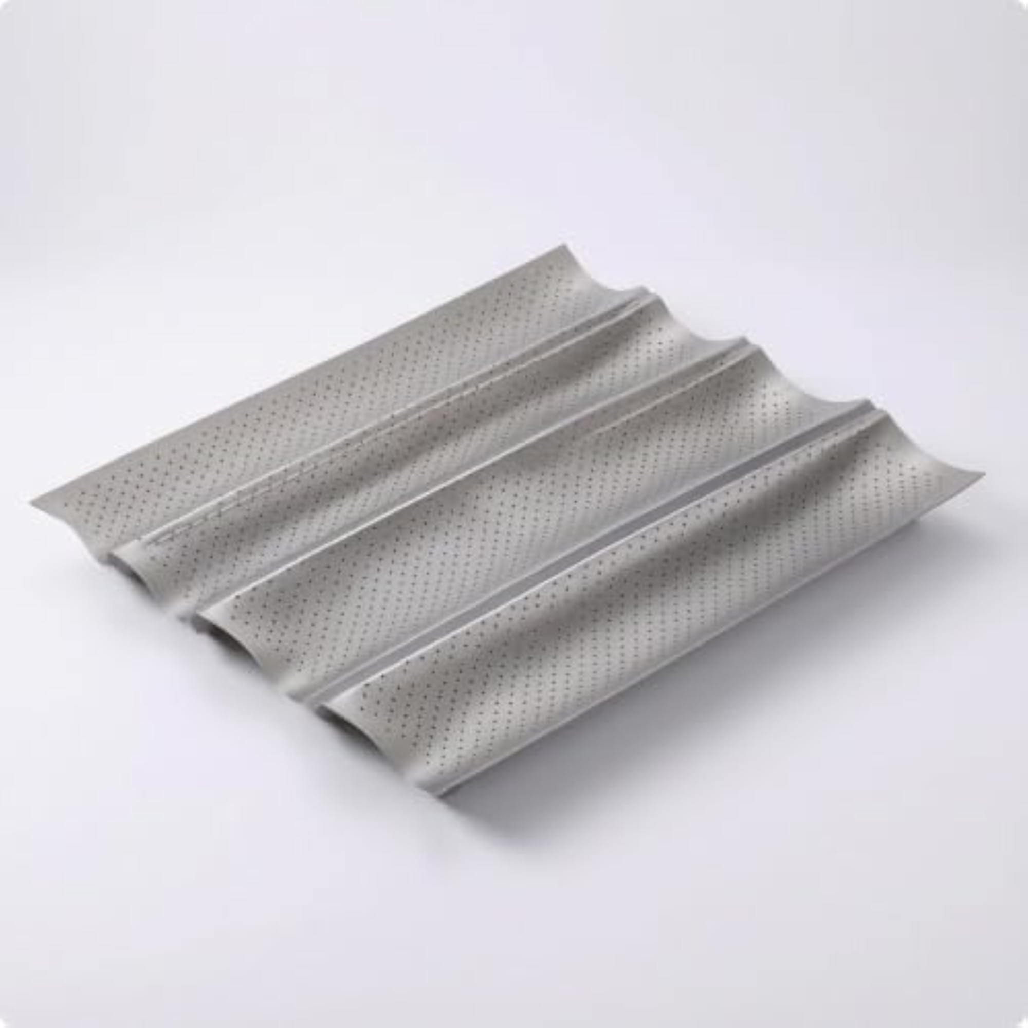 Perforated French Bread Tray with 4 Channels