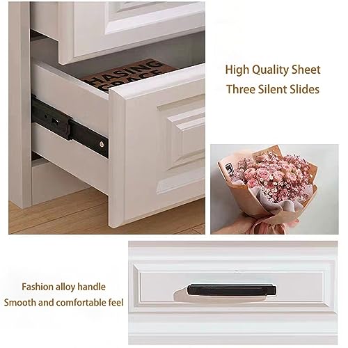 Table de chevet avec 2 tiroirs coulissants de 40 cm pour optimiser le rangement de votre lit - 5